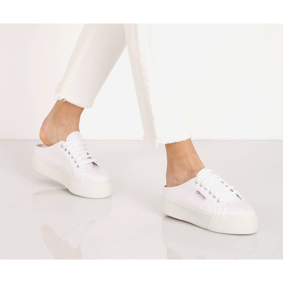superga platform mule sneakers